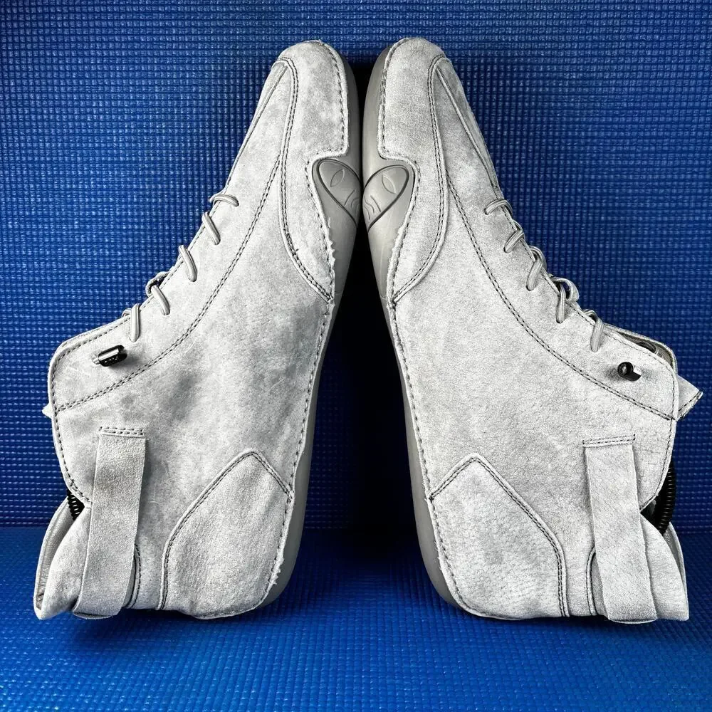 🔴 CLOHOO HIGH TOP Men`s Size 13 Grey Athletic Casual Shoes 1728